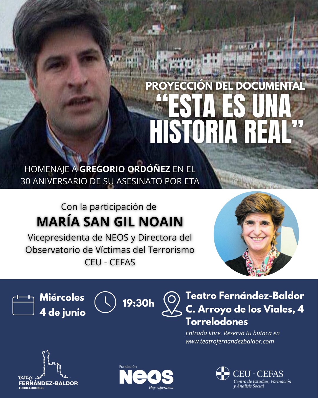 ESTA ES UNA HISTORIA REAL, homenaje a Gregorio Ordóñez